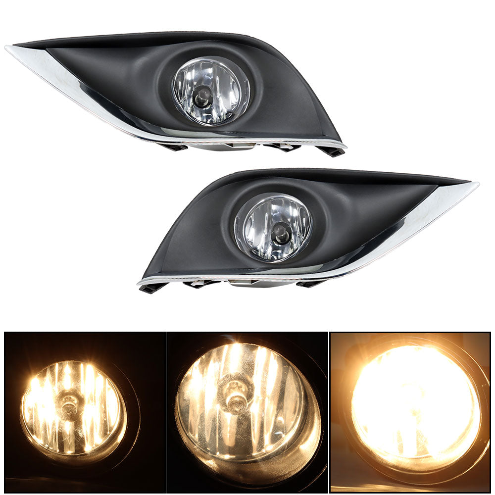 TOPPARTZ Fog Lights Lamp Kits For 2015-2018 Nissan Versa 4 Door Sedan