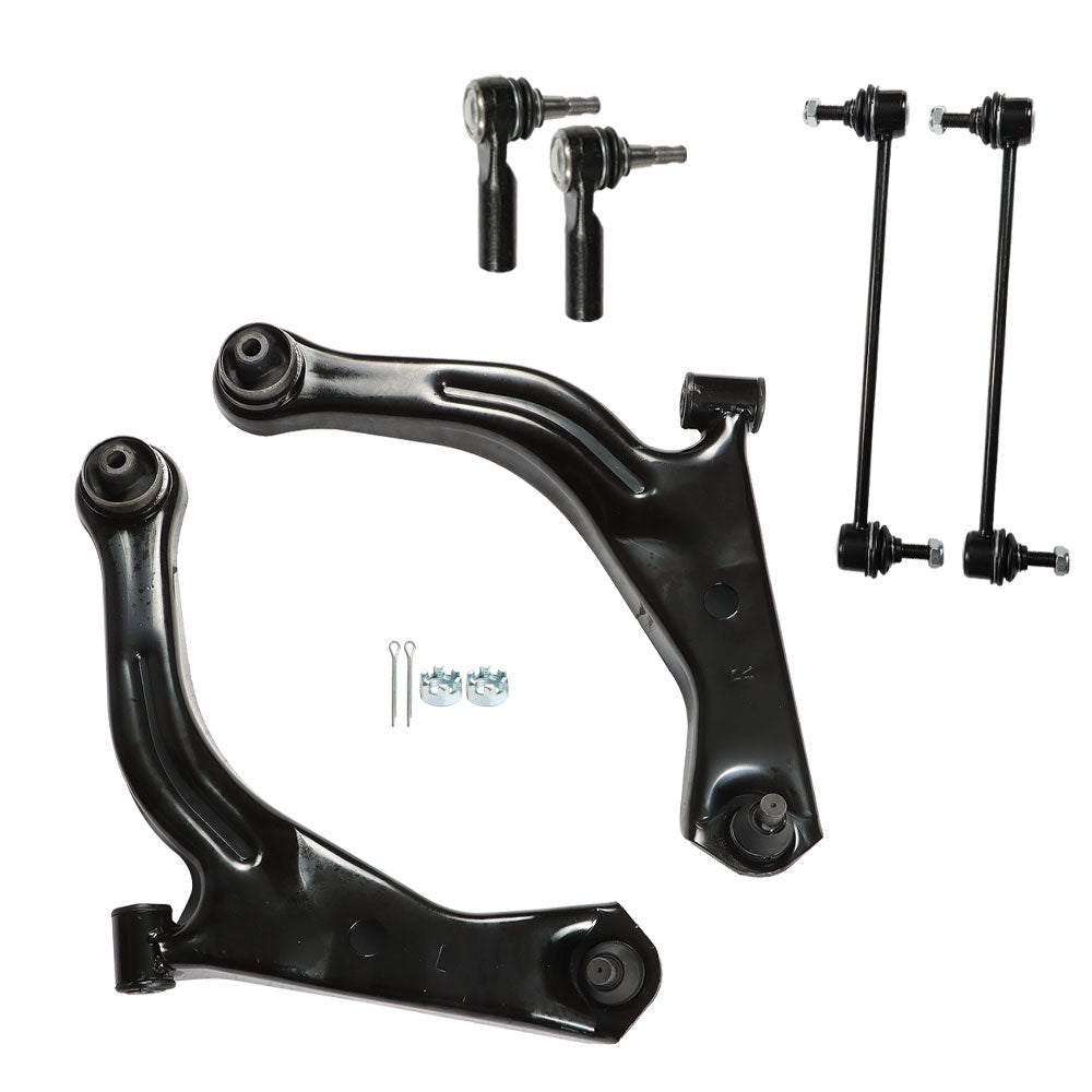 TOPPARTZ For 05-09 Escape Mariner Tribute Lower Control Arm Ball Joint Outer Tie Rod 6PC