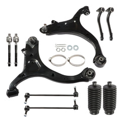 TOPPARTZ For 07-12 Hyundai Santa Fe Kit Front Lower Control Arm Sway Bar link Boots 10Pc