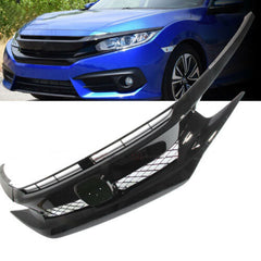 TOPPARTZ For 16-18 Honda Civic FK8 Type-R ABS Front Bumper Grille Hood Mesh Grill Guards
