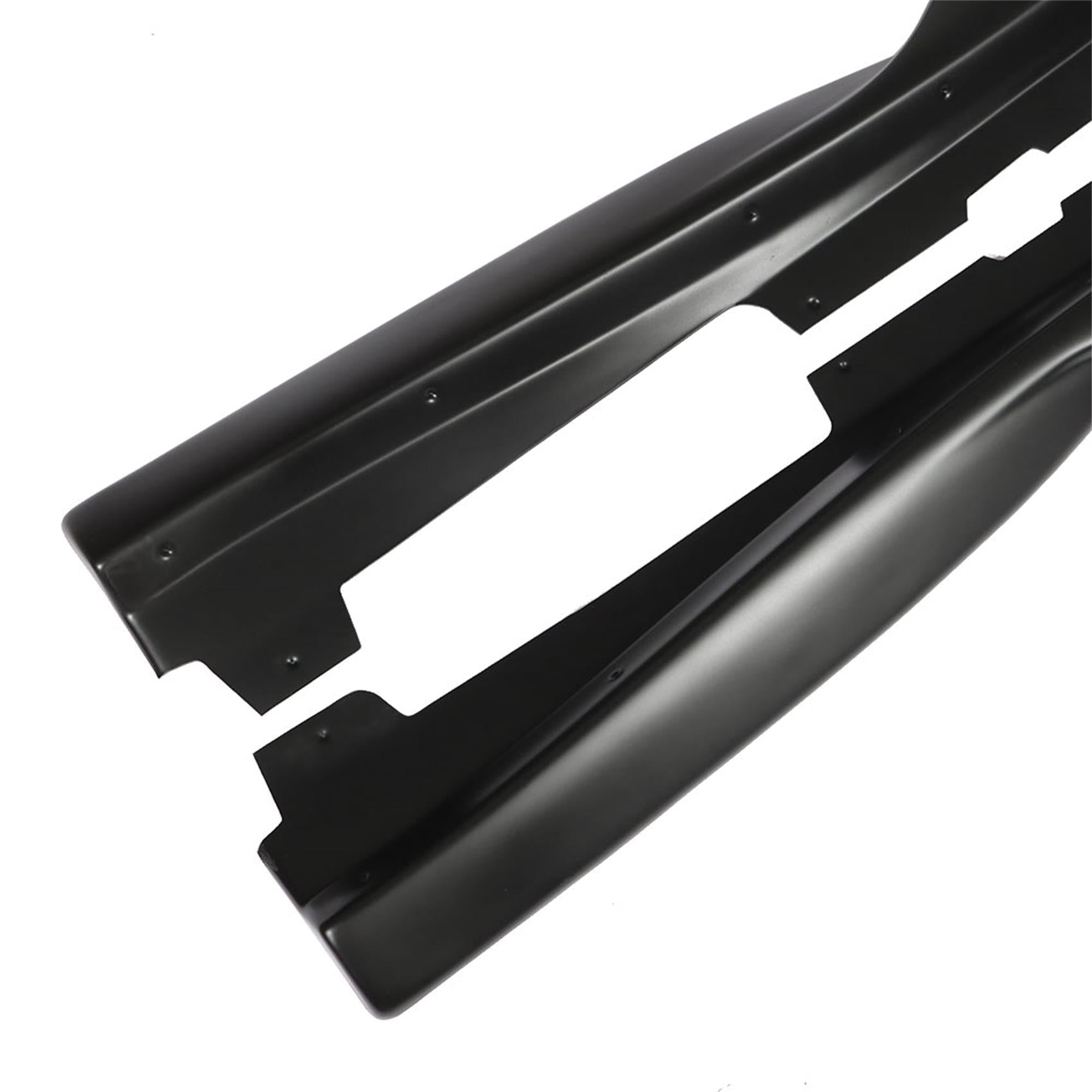 2X Side Skirt Rocker Panel Extension For 2016-20 Camaro SS RS LT LS Black