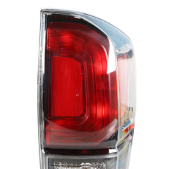 TOPPARTZ For 16-21 Toyota Tacoma Black Bezel Tail Lights Brake Lamp Left + Right