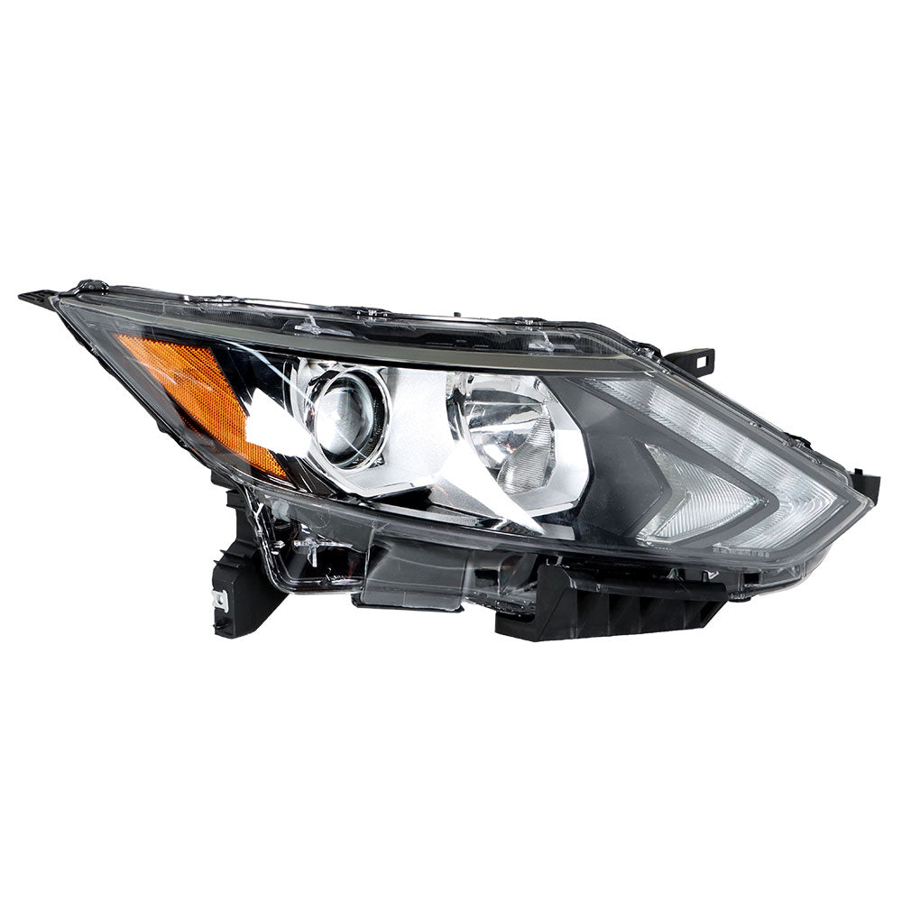 TOPPARTZ For 17-19 Nissan Rogue Sport Halogen Headlight Assembly Black Passenger
