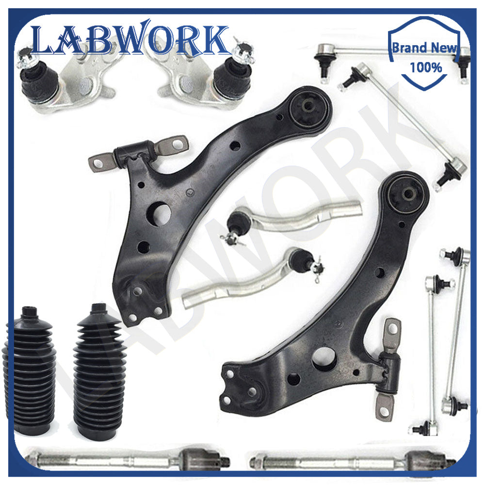 TOPPARTZ For 2007 - 2011 Toyota Camry Front Lower Control Arm Tie Rods Kit 14pc