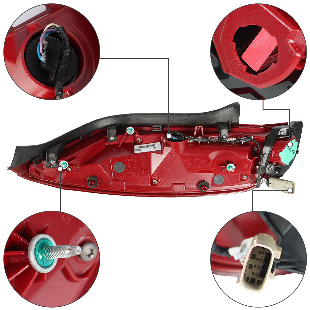TOPPARTZ For 2013-2017 Cadillac XTS Right Side LED Tail Light Lamp Assembly