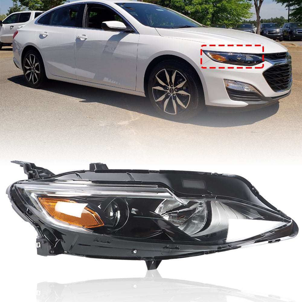TOPPARTZ For 2019-20 Chevrolet Malibu Headlight Halogen Type Headlamp Right Side