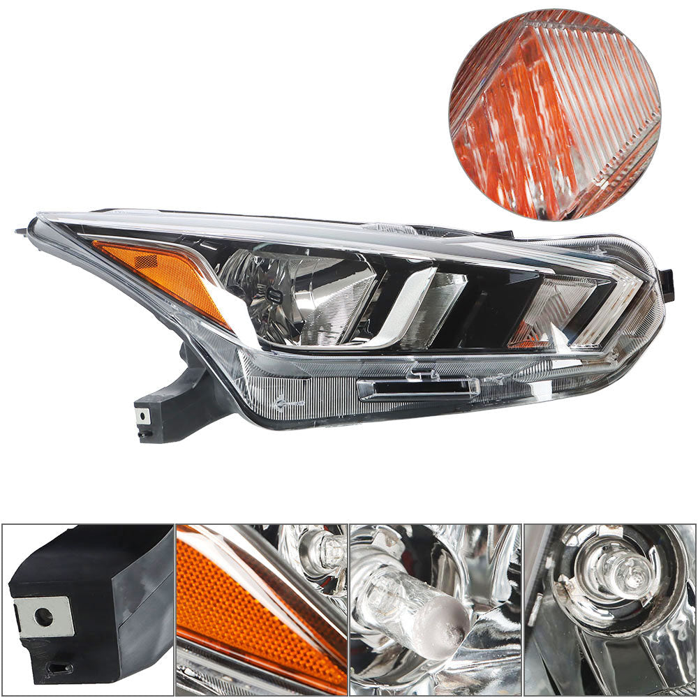 TOPPARTZ For 2020-2021 Nissan Versa S SV Halogen Type Headlights Passenger&Driver