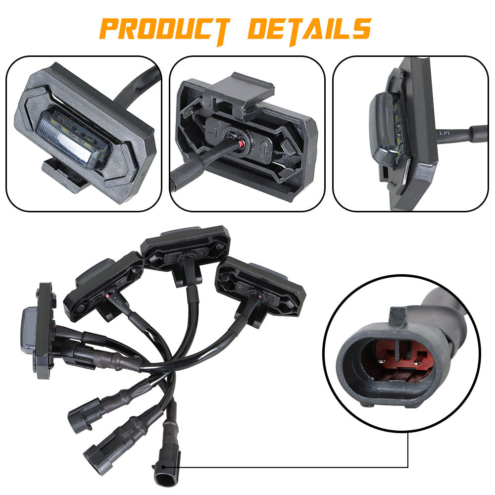 TOPPARTZ For 2020-2021 ToyotaTacoma Trd Pro Cool White LED Grille Light Kit 4Pcs