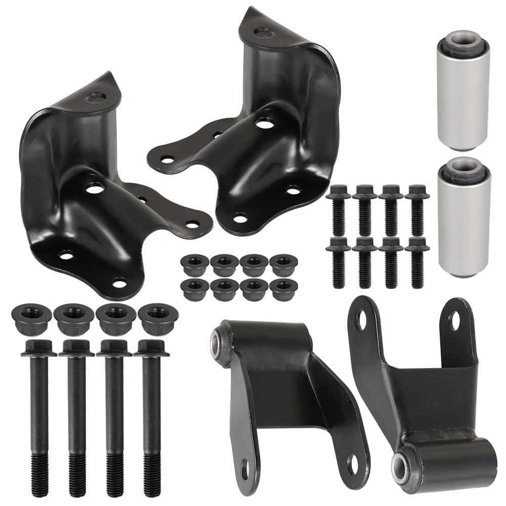 TOPPARTZ For 86-08 Ford Ranger Rear Suspension Leaf Spring Shackle & Bracket Kit