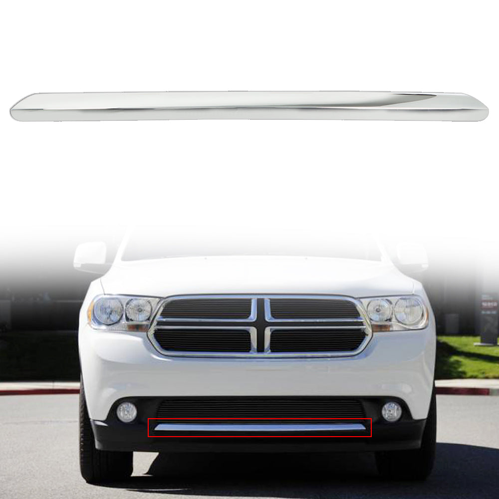 TOPPARTZ For Dodge Durango 2011 2012 2013 Chrome Front Bumper Trim Molding Lower