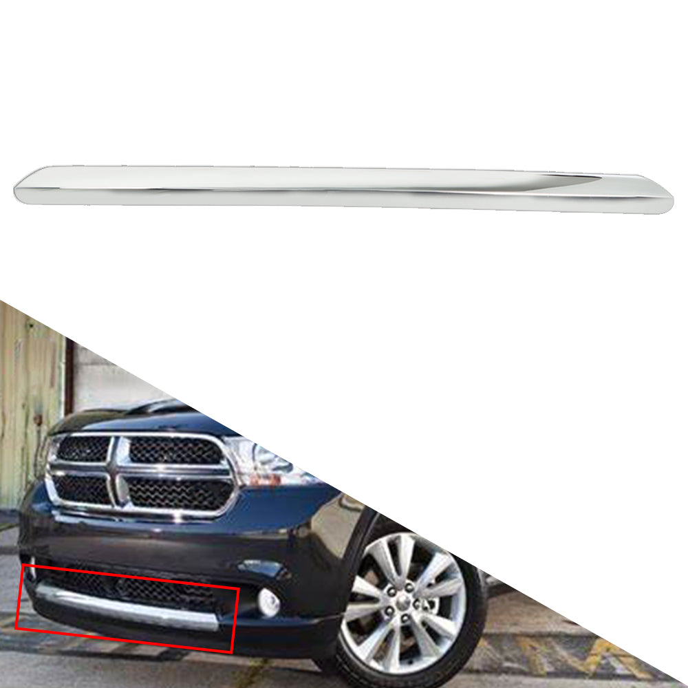 TOPPARTZ For Dodge Durango 2011 2012 2013 Chrome Front Bumper Trim Molding Lower