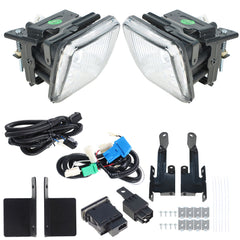 TOPPARTZ  For Honda Civic 1996-1998 Left & Right Side Fog Lights Clear Lens  Lamps Pair