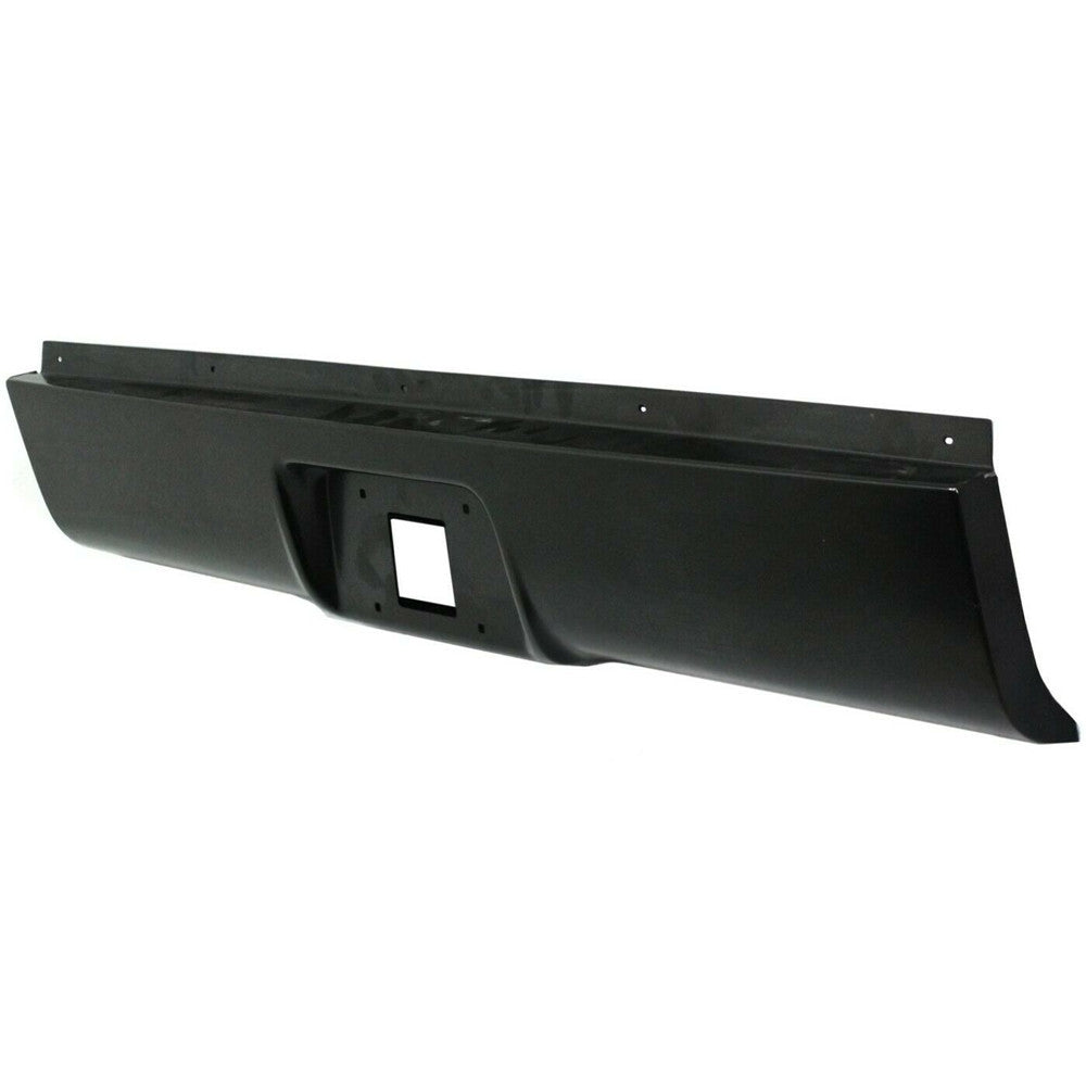 Rear Steel Bumper Roll Pan Black For Fleetside Silverado / Sierra 1999-2006
