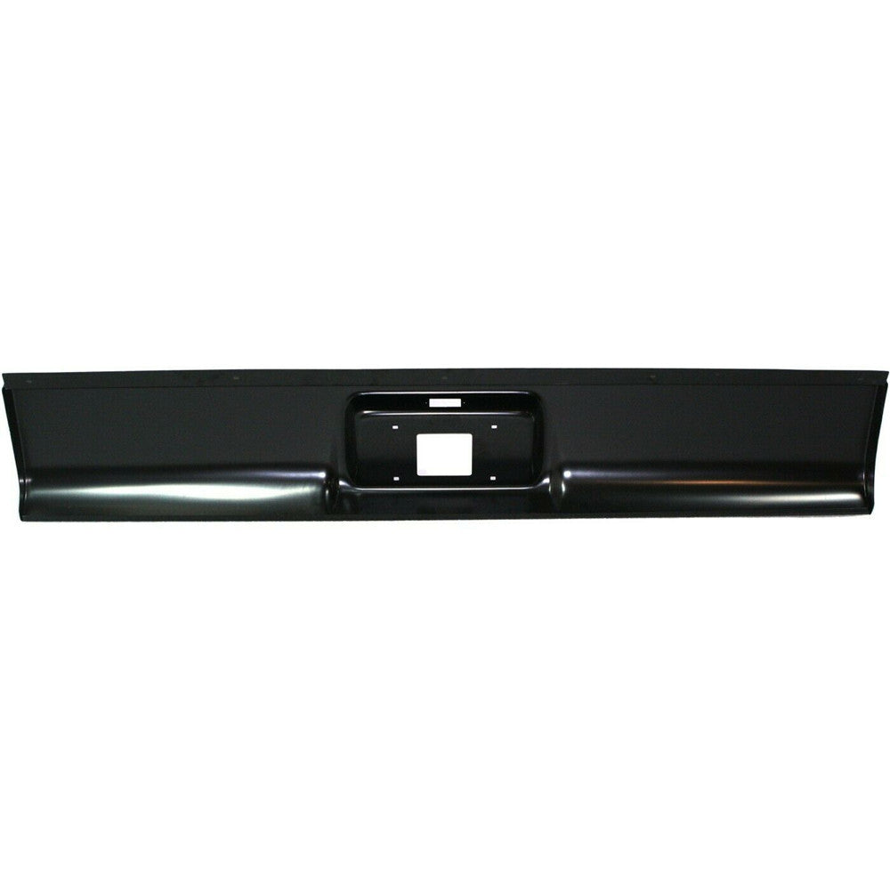 Rear Steel Bumper Roll Pan Black For Fleetside Silverado / Sierra 1999-2006