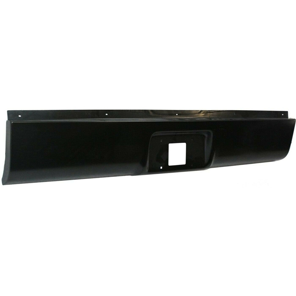 Rear Steel Bumper Roll Pan Black For Fleetside Silverado / Sierra 1999-2006