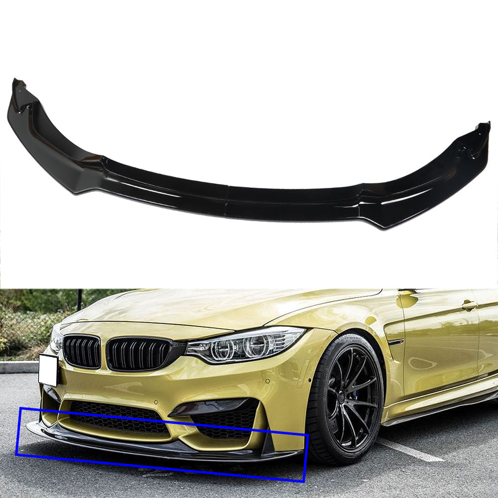 TOPPARTZ Front Bumper Lip Splitter CS Style For 2015-2020 BMW F80 M3 F82 F83 M4