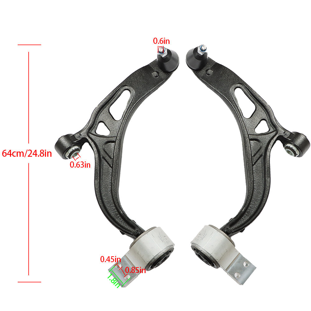 TOPPARTZ Front Lower Control Arm w/ Ball Joint Pair 2 for 2011-2019 Ford Explorer 3.5L V6