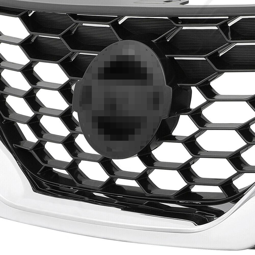 TOPPARTZ Front Upper&Lower Grille Kit Honeycomb Mesh Grill For Nissan Sentra 2016-2018