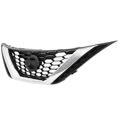 TOPPARTZ Front Upper&Lower Grille Kit Honeycomb Mesh Grill For Nissan Sentra 2016-2018