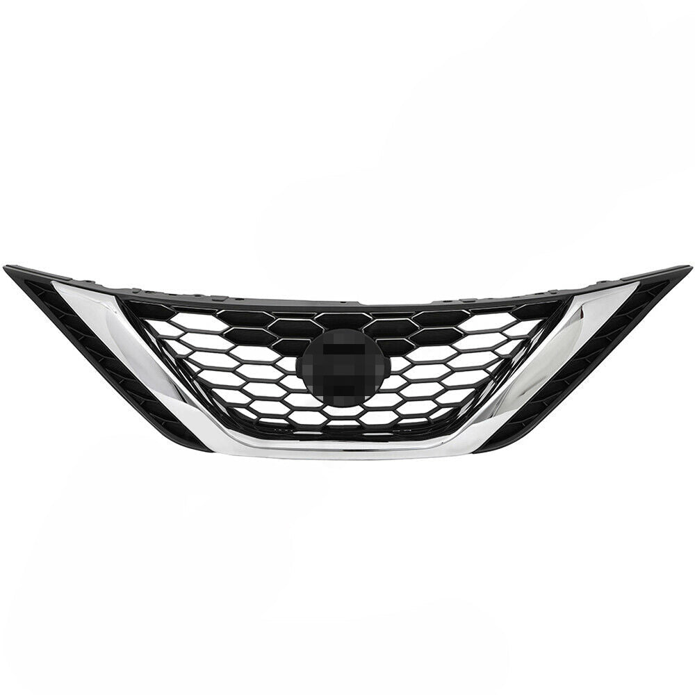 TOPPARTZ Front Upper&Lower Grille Kit Honeycomb Mesh Grill For Nissan Sentra 2016-2018