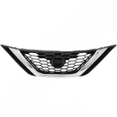 TOPPARTZ Front Upper&Lower Grille Kit Honeycomb Mesh Grill For Nissan Sentra 2016-2018