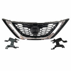 TOPPARTZ Front Upper&Lower Grille Kit Honeycomb Mesh Grill For Nissan Sentra 2016-2018