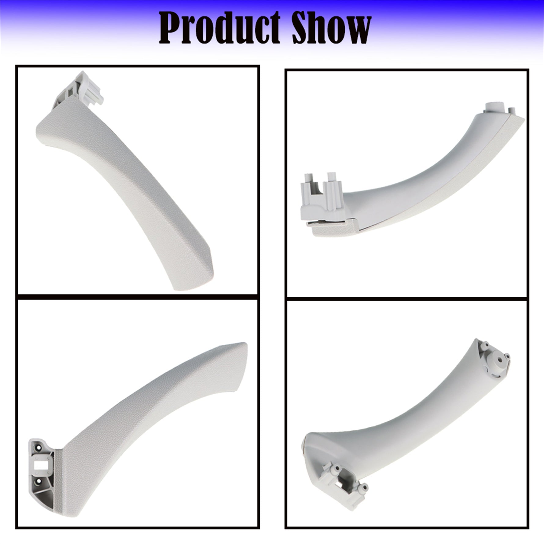 toppartz Grey Right Door Panel Handle Pull Trim Cover For BMW E90 328i