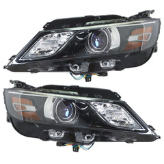 TOPPARTZ Headlights For 2015-2019 Chevrolet Impala Halogen Black Housing RH&LH