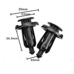 TOPPARTZ Push Type Clip 10mm Plastic Fastener Bumper Pin Rivet Retainer For Honda