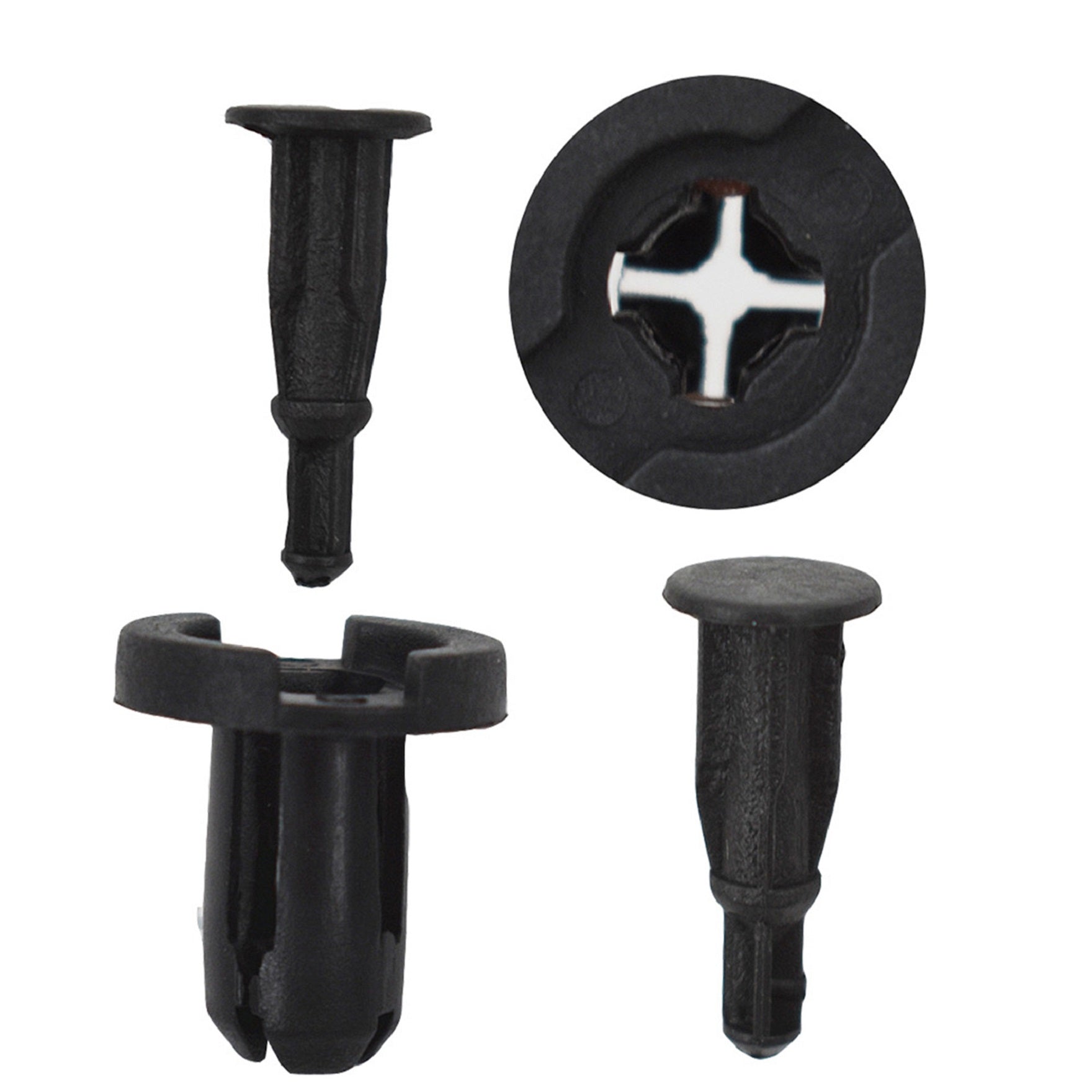 TOPPARTZ Push Type Clip 10mm Plastic Fastener Bumper Pin Rivet Retainer For Honda