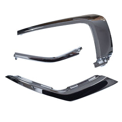 TOPPARTZ RH front Bumper Upper chrome Trim molding Strip Replacement for Mitsubishi Outlander 2016-2019 MI1047103, MI1047104