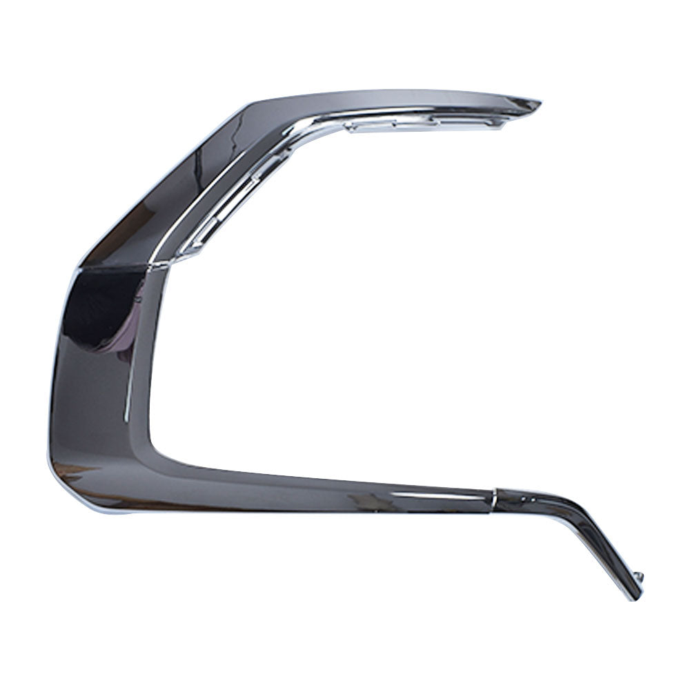 TOPPARTZ RH front Bumper Upper chrome Trim molding Strip Replacement for Mitsubishi Outlander 2016-2019 MI1047103, MI1047104