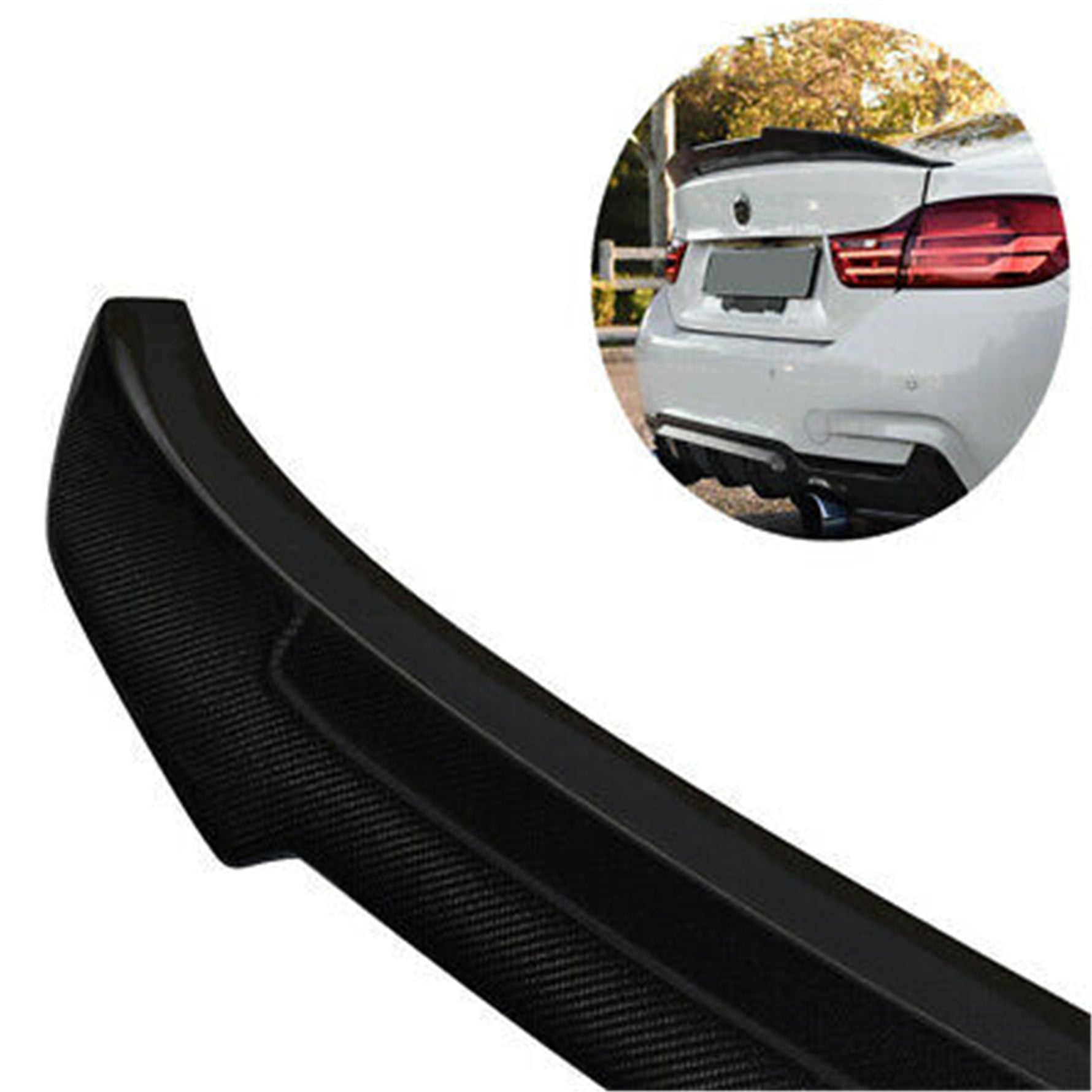 toppartz Rear Spoiler Wing For BMW F32 428 430 435 440 Coupe Carbon Fiber 14-20