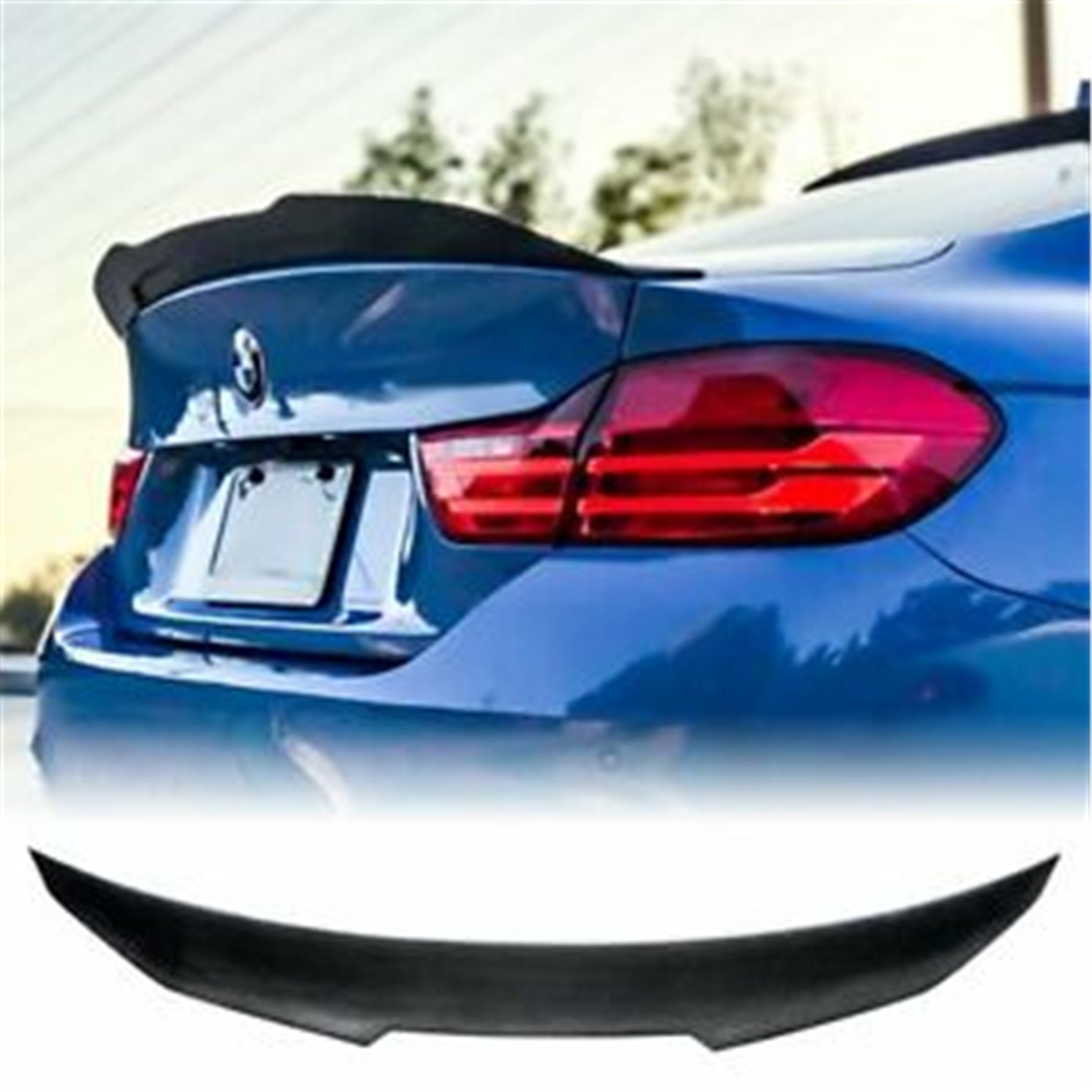 toppartz Rear Spoiler Wing For BMW F32 428 430 435 440 Coupe Carbon Fiber 14-20