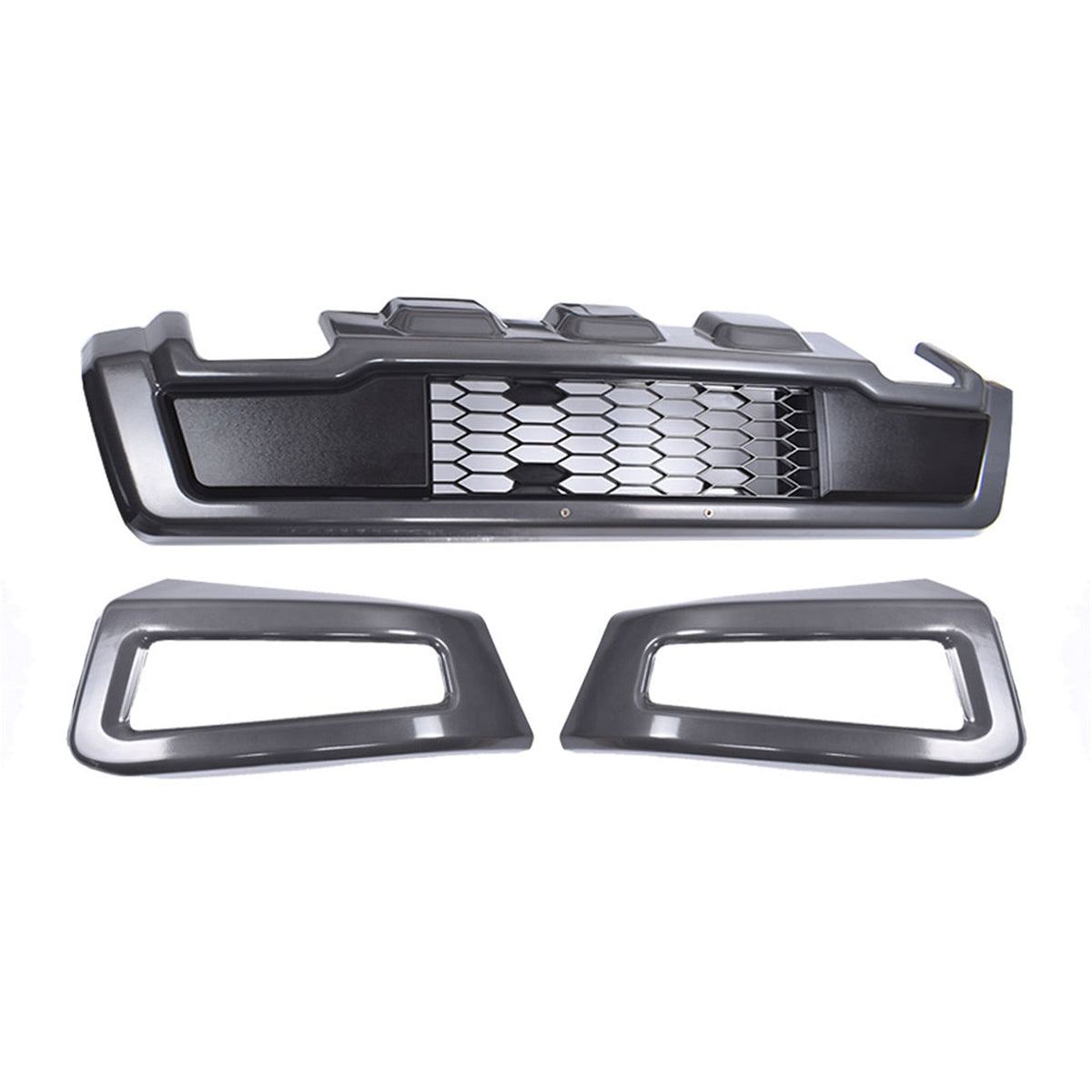 TOPPARTZ Steel Front Bumper Assembly Kit For F-150 2018 19-2020 Raptor Style Gray