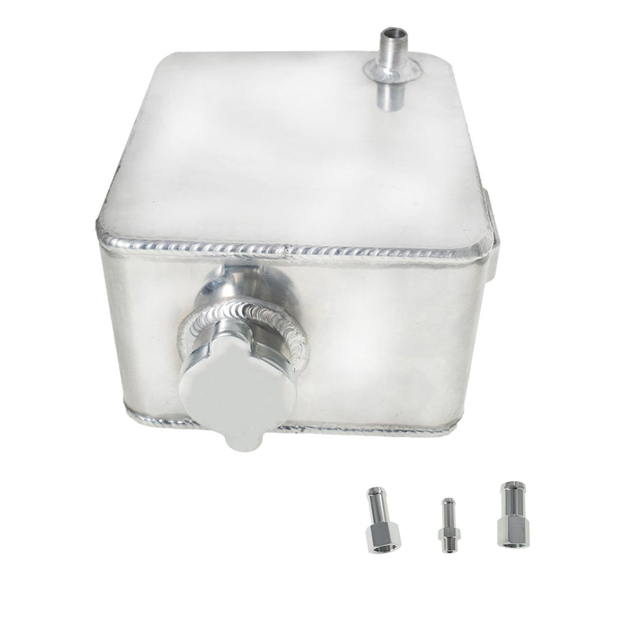 TOPPARTZ Universal Radiator Coolant Aluminum Tank Overflow Reservoir 2.5L
