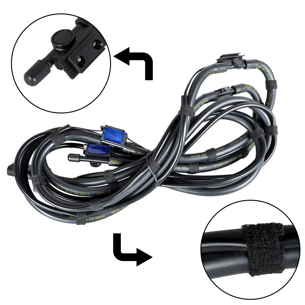 toppartz W/Heated Front Windshield Washer Hose For 2007-2014 Mercedes-Benz