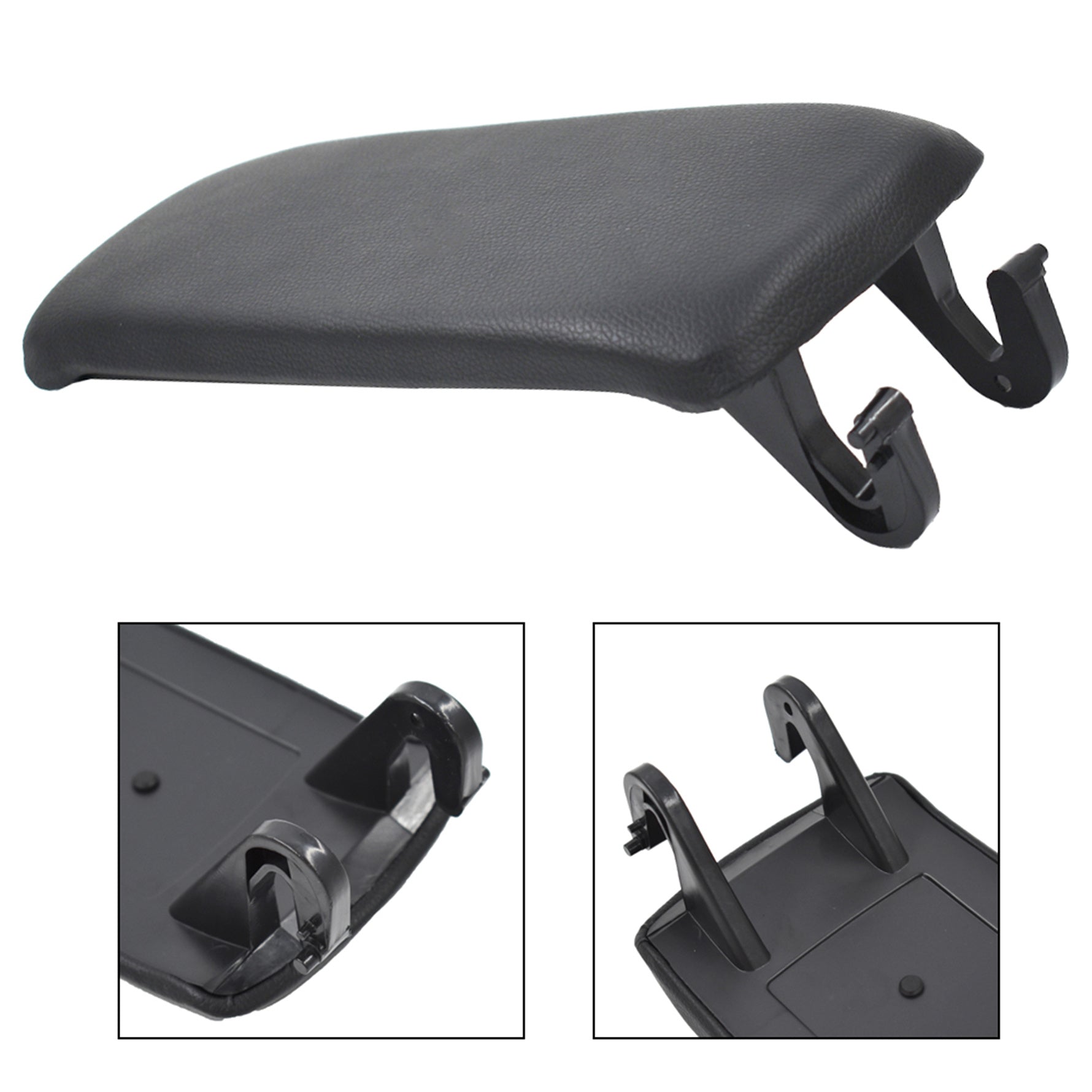 TOPPARTZ Leather Armrest Center Box Console Lid Cover for 2004-2008 AUDI A4 B7 Black US