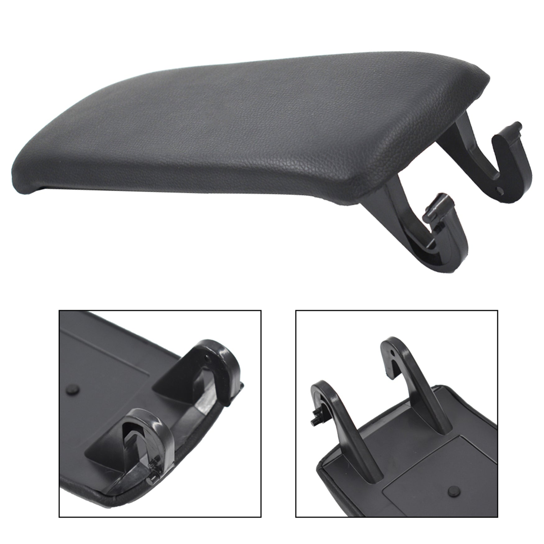 TOPPARTZ Leather Armrest Center Box Console Lid Cover for 2004-2008 AUDI A4 B7 Black US
