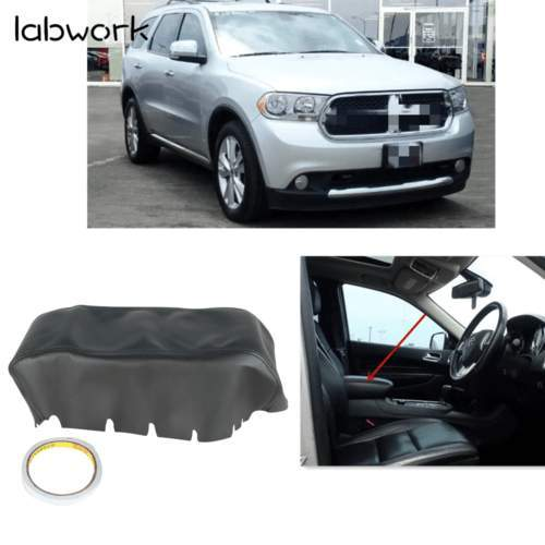 TOPPARTZ Leather Center Console Lid Armrest Cover Skin For 2011-2019 Dodge Durango Black