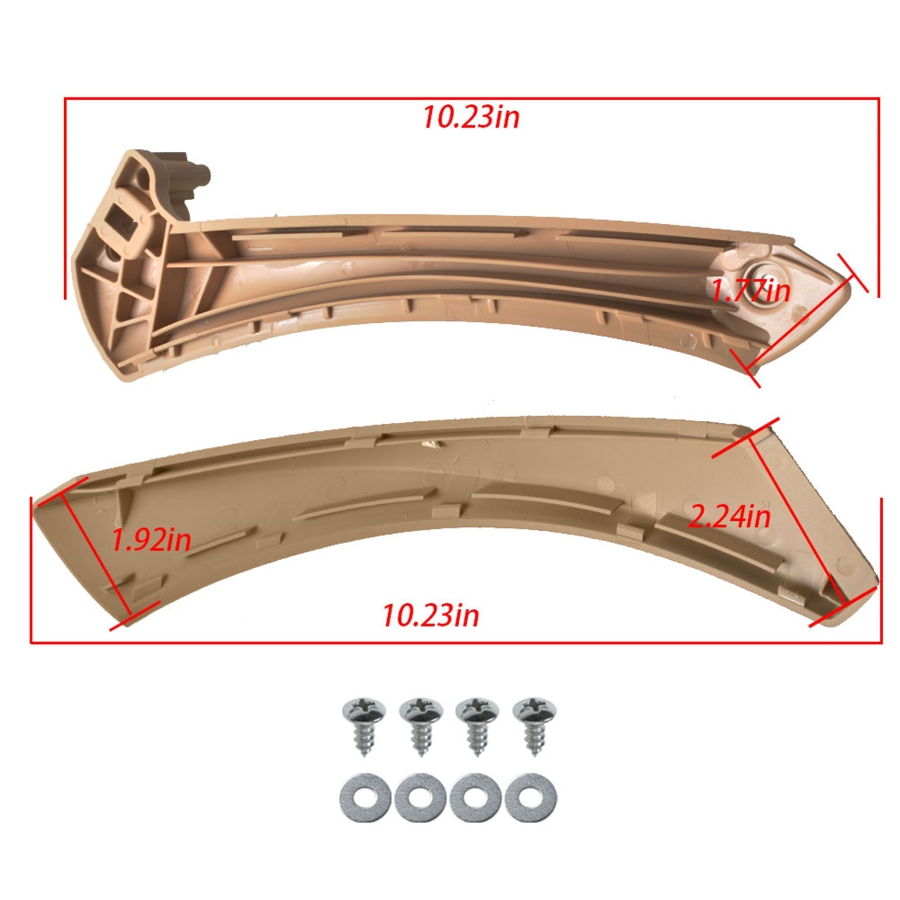 Left + Right Inner Door Panel Handle Outer Pull Trim Cover For BMW E90 328i