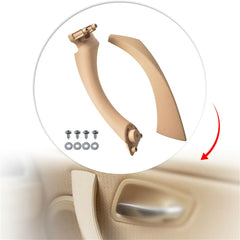 Left + Right Inner Door Panel Handle Outer Pull Trim Cover For BMW E90 328i