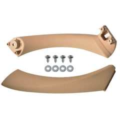 Left + Right Inner Door Panel Handle Outer Pull Trim Cover For BMW E90 328i