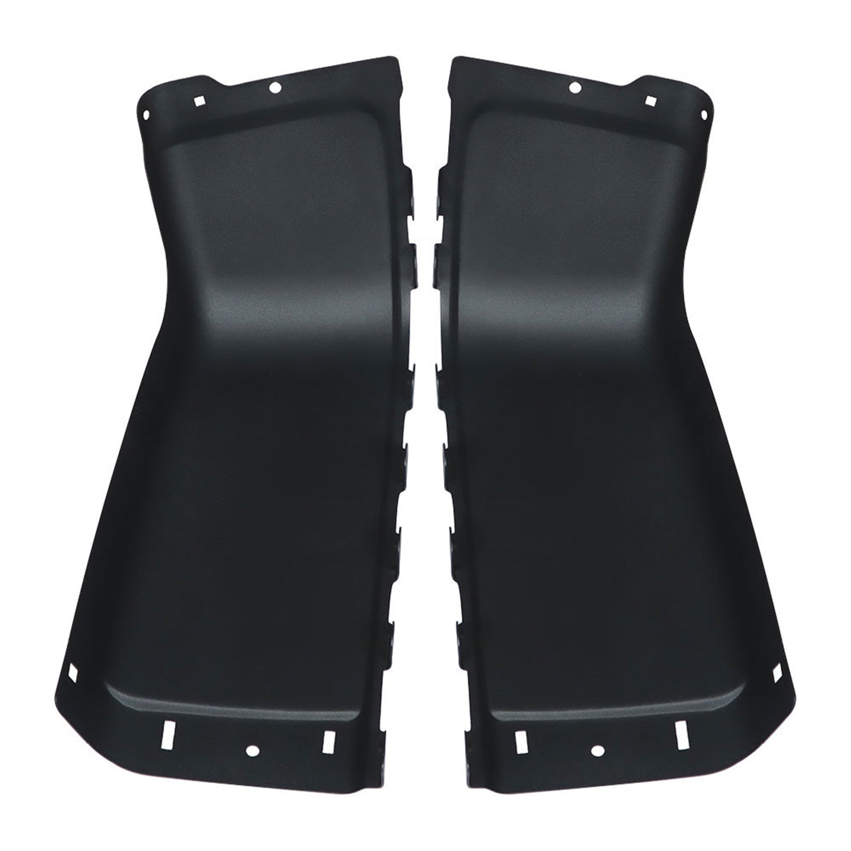 Left & Right Rear Bumper End Caps Set Black For 2007-2013 Chevy Silverado 1500