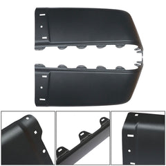 Left & Right Rear Bumper End Caps Set Black For 2007-2013 Chevy Silverado 1500