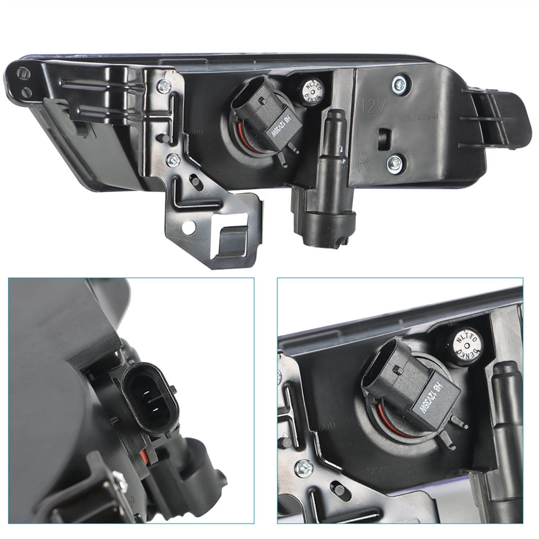 Left & Right Fog Lights Lamps+Wiring Kit & Switch For 2015 2016 Honda CRV CR-V