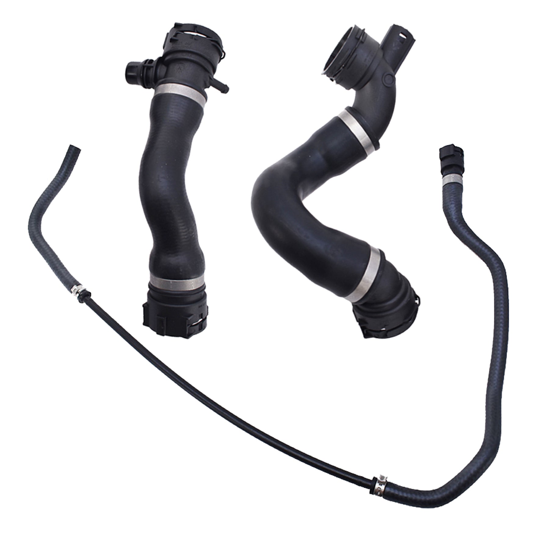 Lower Upper Radiator Coolant Hose + Vent Line Hose Set For BMW 325i 328i 330i