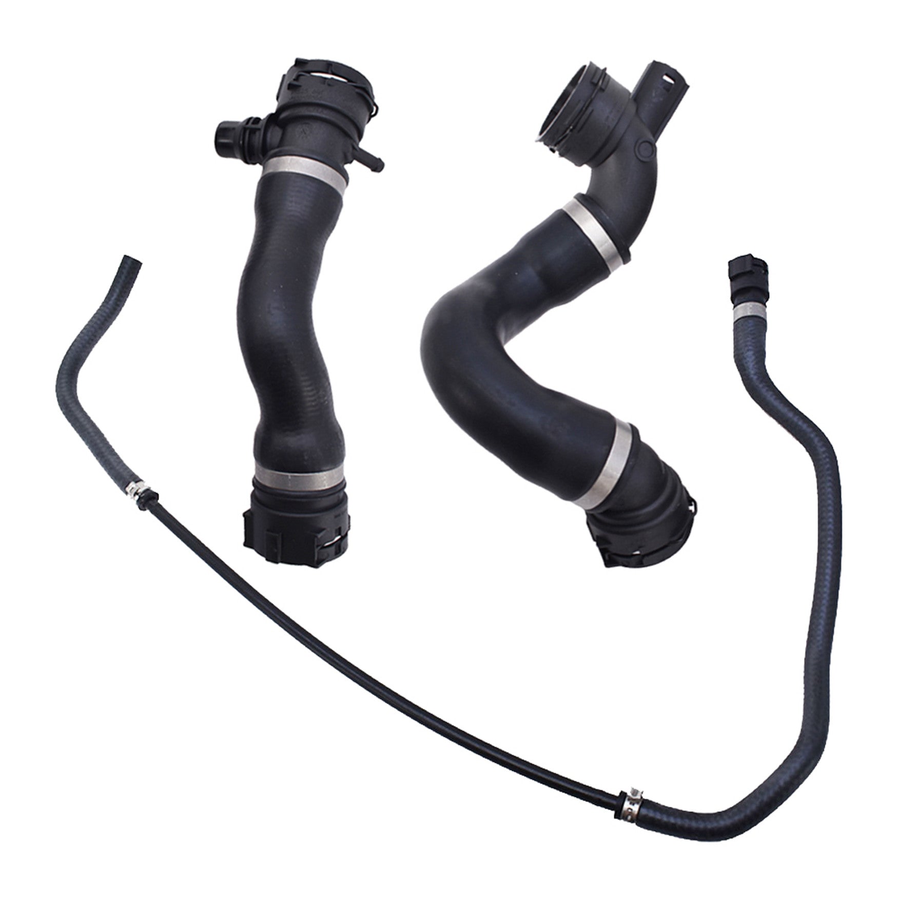 Lower Upper Radiator Coolant Hose + Vent Line Hose Set For BMW 325i 328i 330i