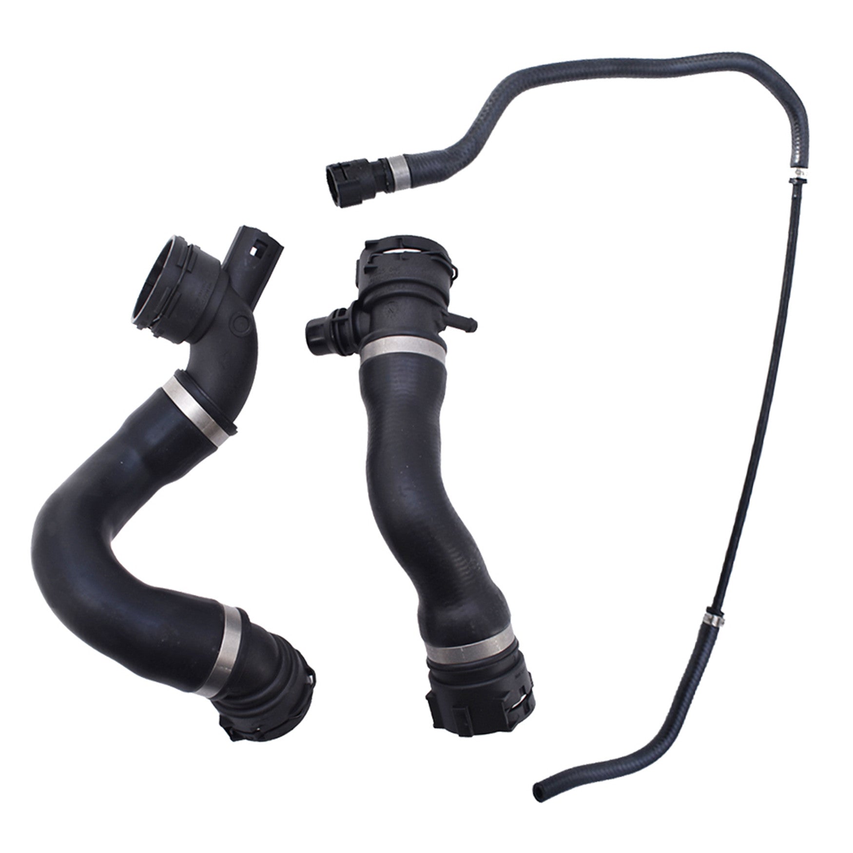 Lower Upper Radiator Coolant Hose + Vent Line Hose Set For BMW 325i 328i 330i