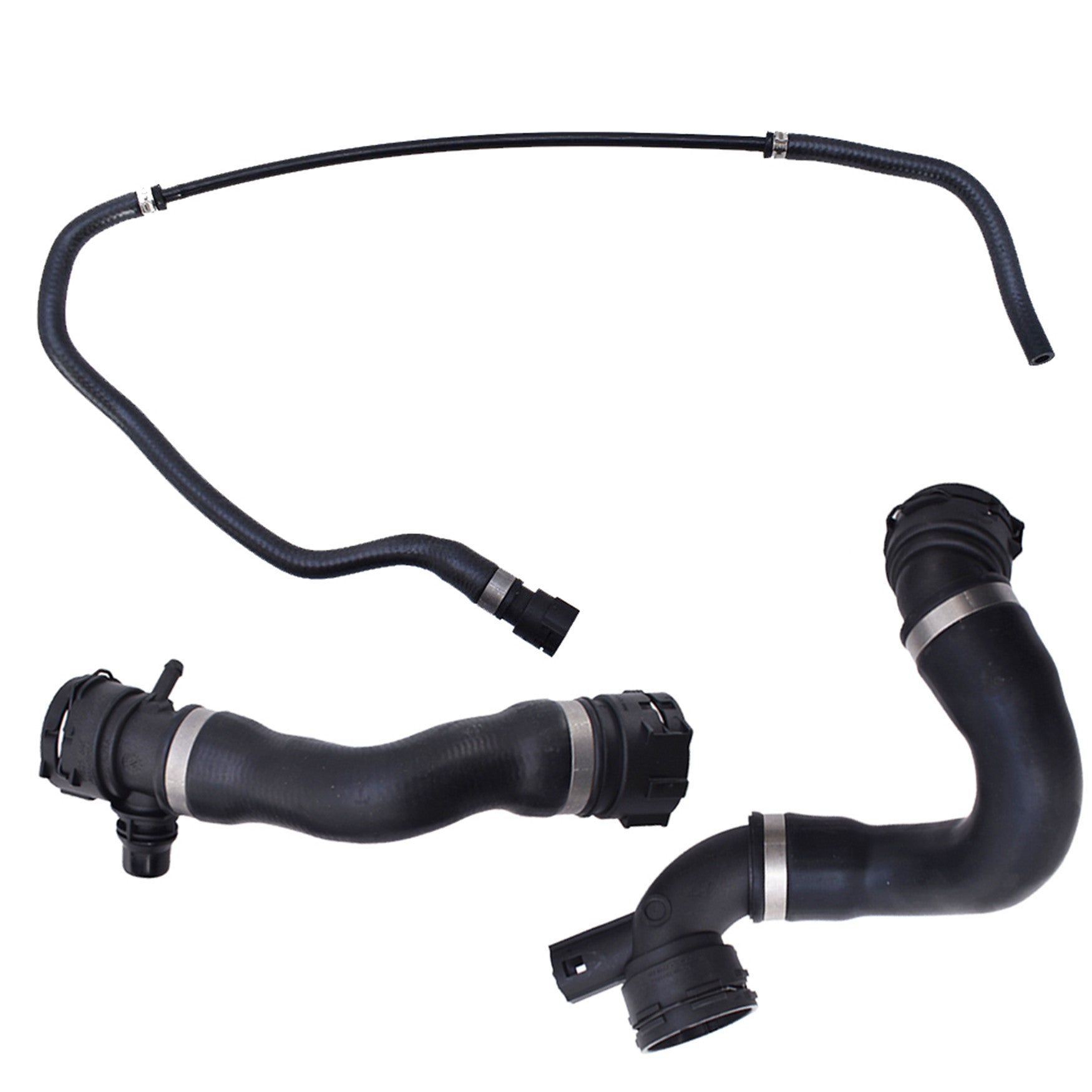 Lower Upper Radiator Coolant Hose + Vent Line Hose Set For BMW 325i 328i 330i